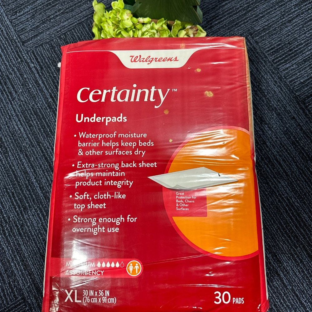 Underpads, Maximum Absorbency XL (30 ct)